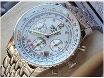 Krug-bumen orologio acciaio cronometro,calcolatore